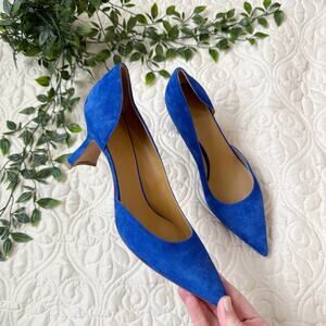 M. Gemi Eloisa Pointed Toe Sculpted Heel D’Orsay Pump Sz 38.5